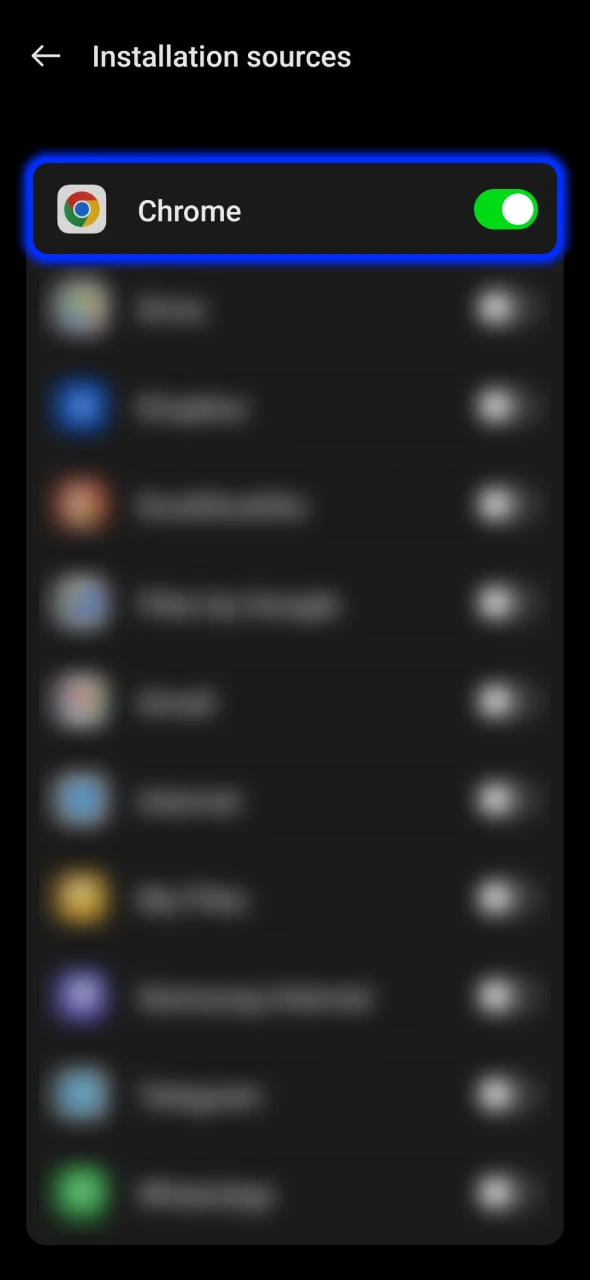 Allow downloading SapphireBet app from unknown sources.