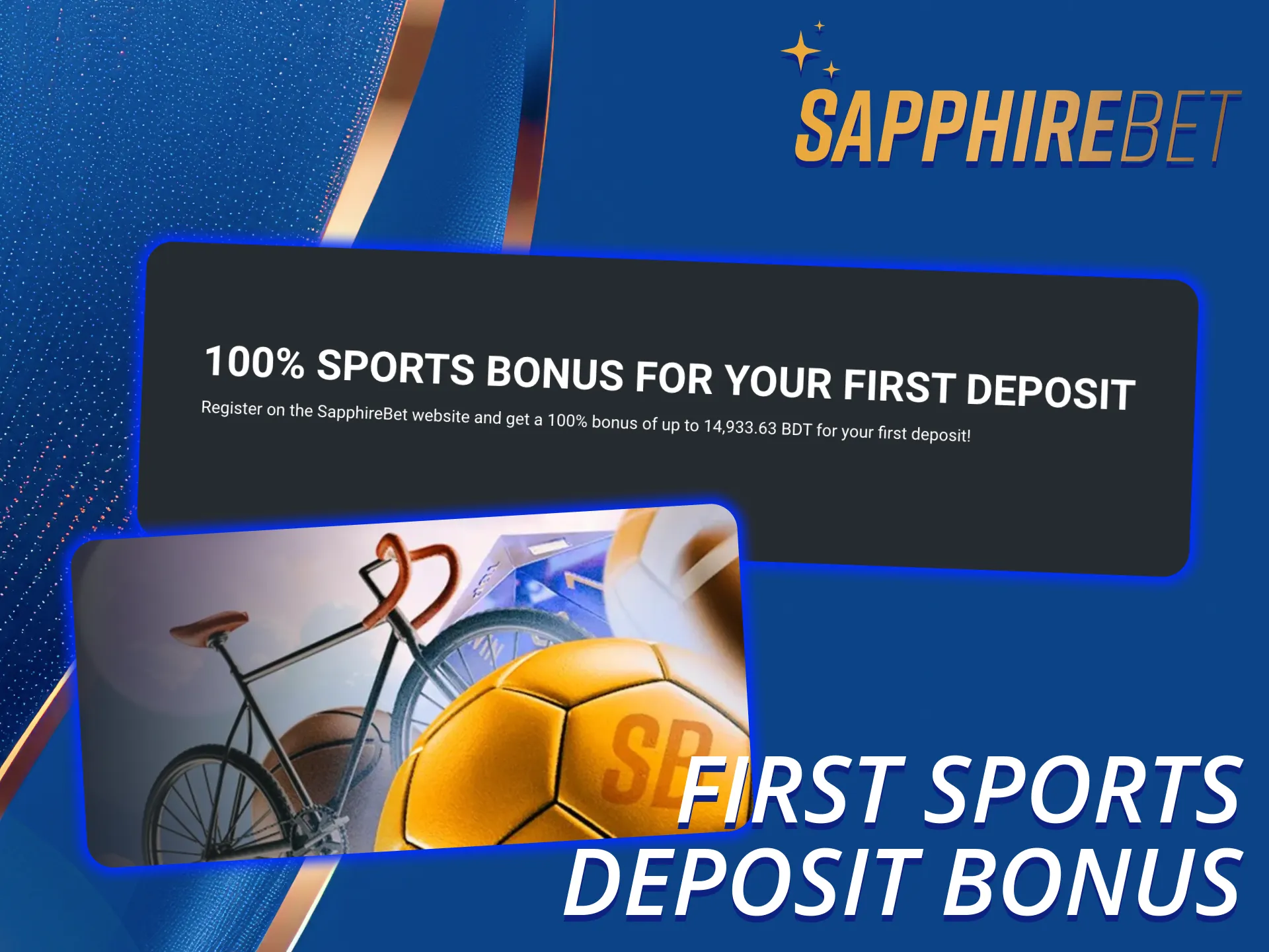 Go to SapphireBet platform to receive a sports welcome bonus.