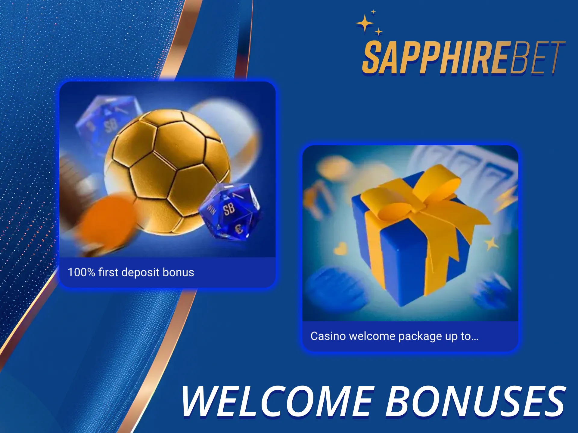 Get an access to the generous bonuses on SapphireBet website.